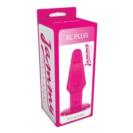 Розовый анальный плаг большого размера JAMMY JELLY ANAL XL PLUG PINK - 14 см.